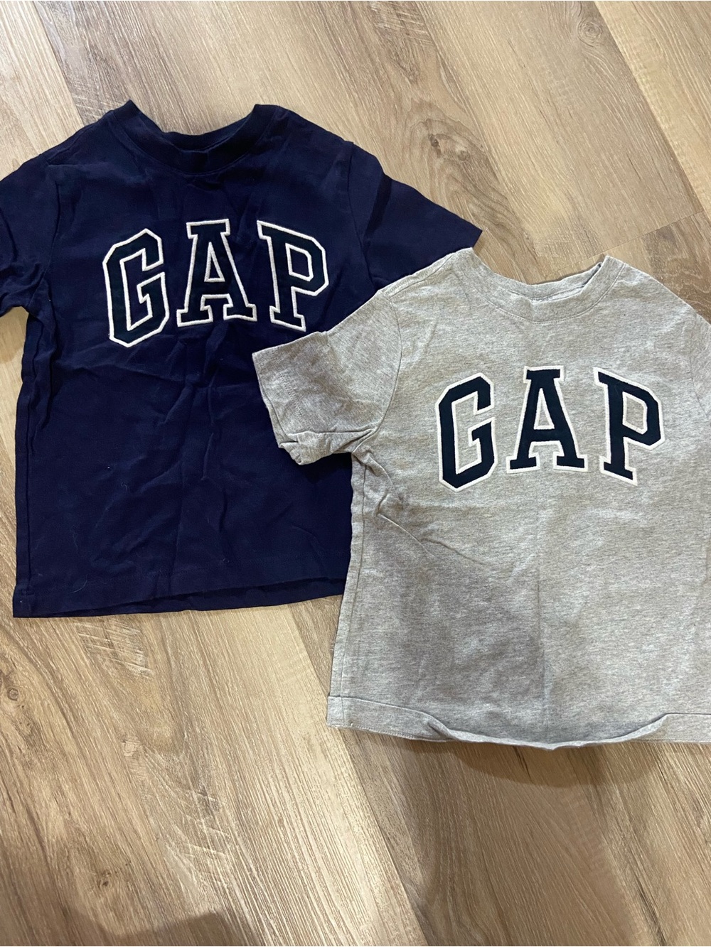 GAP Kids Twin Pack Logo Tees - Navy & Gray